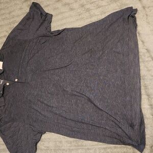 J. Crew Heathered Navy Polo Shirt